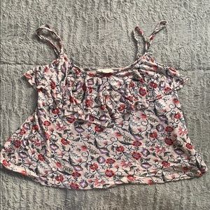 🍂6/$10🍂 Aeropostale Floral Ruffle Cami Top